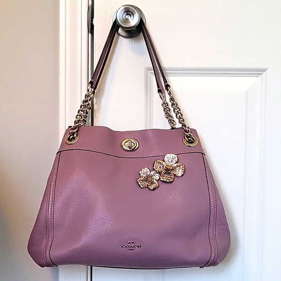 Coach Edie Turnlock Shoulder Bag
